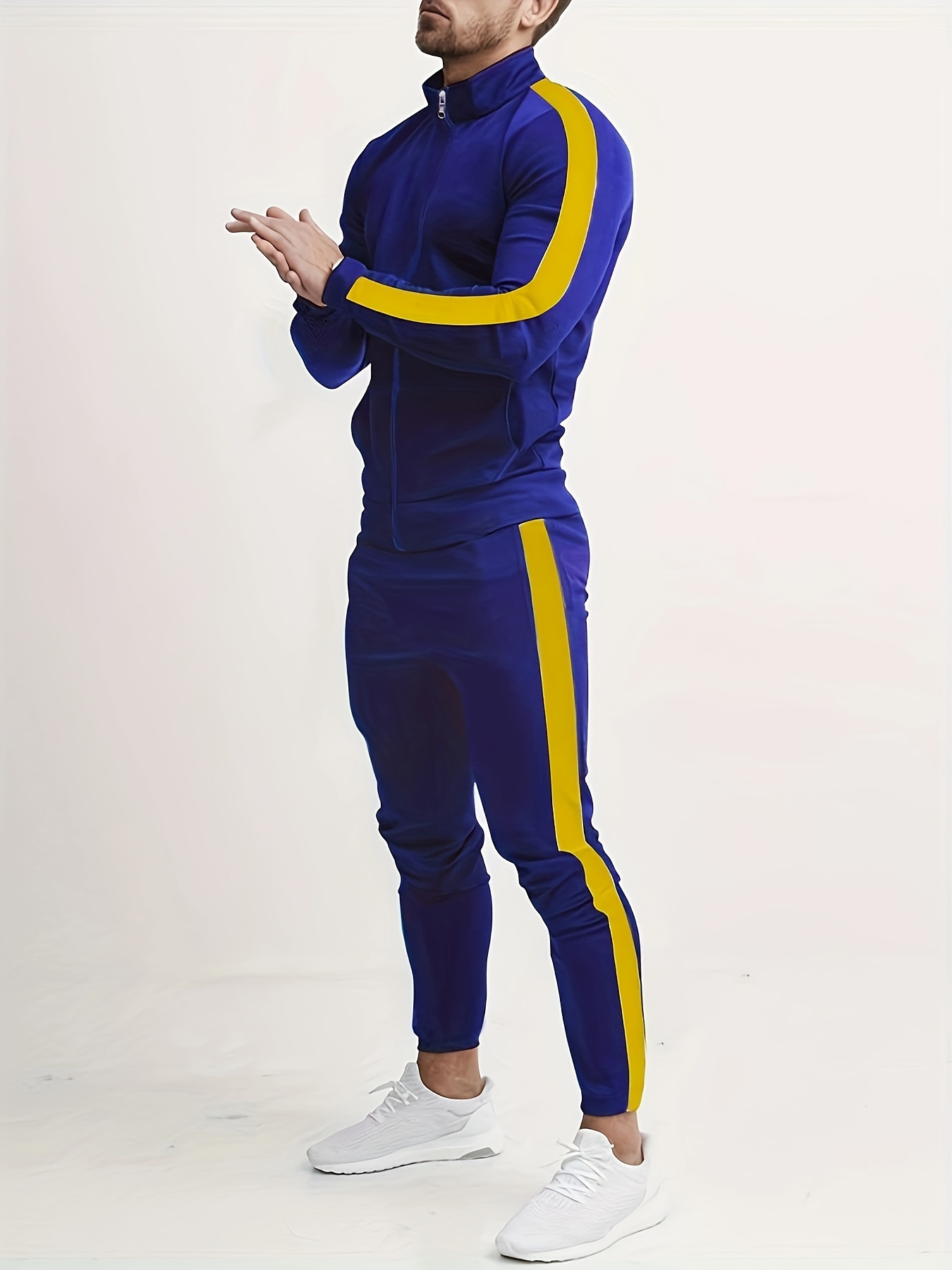 X-2 Men's Athletic Tracksuits 2 Pieces Set workout Warm up Suit