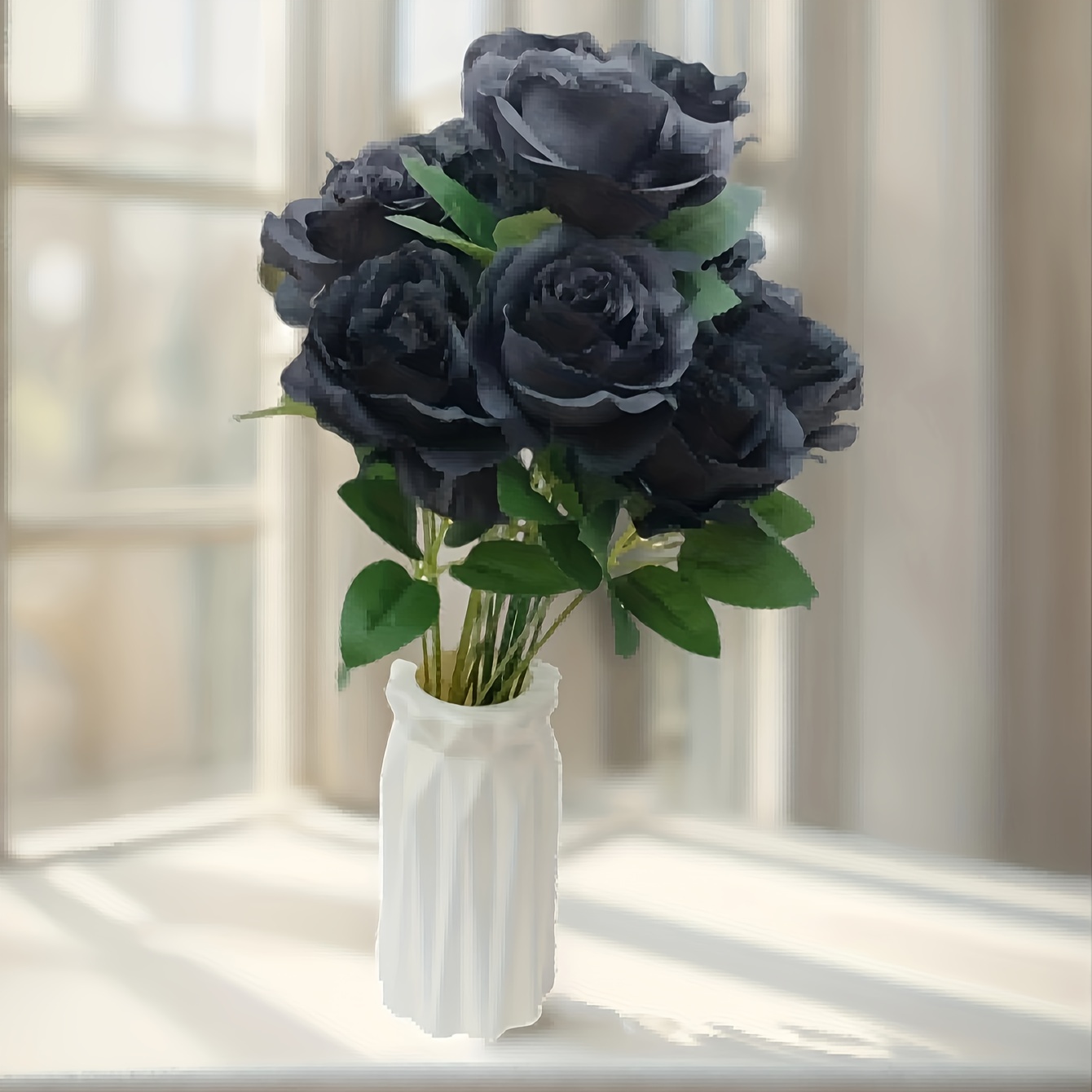 Black Artificial Flowers Preserved Black Magic Rose Preserved