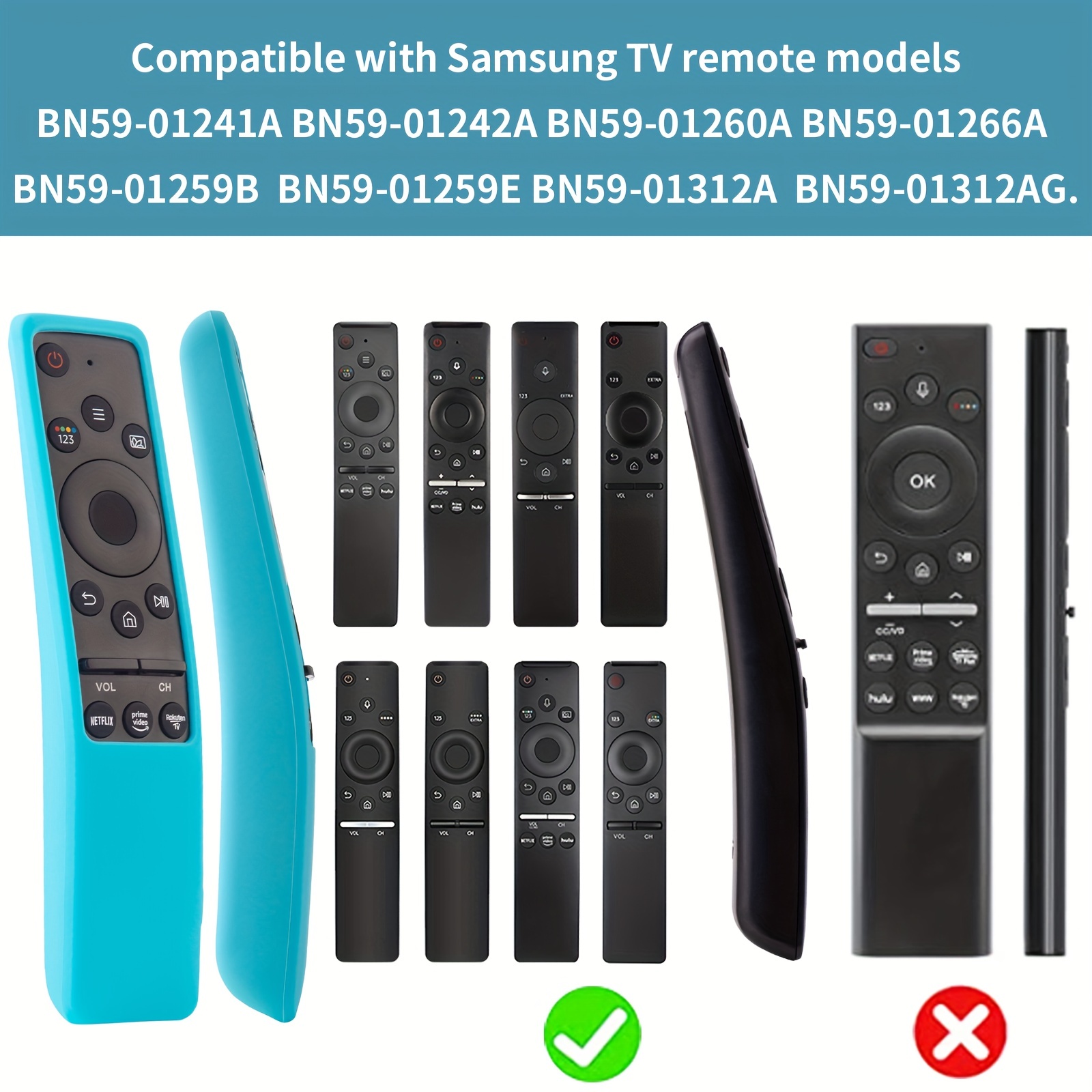 BN59-01260A BN59-01259B pour Samsung Smart TV 4K Ultra HDTV