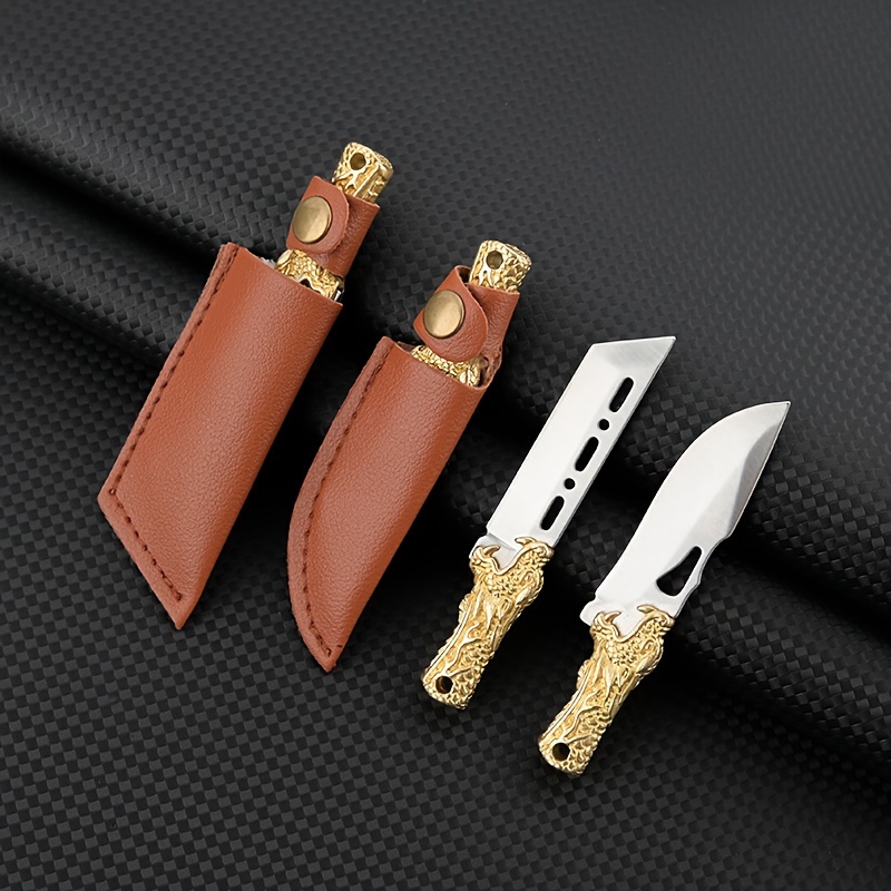 Brass Mini Knife Sharp Pocket Push pull Knife Portable - Temu