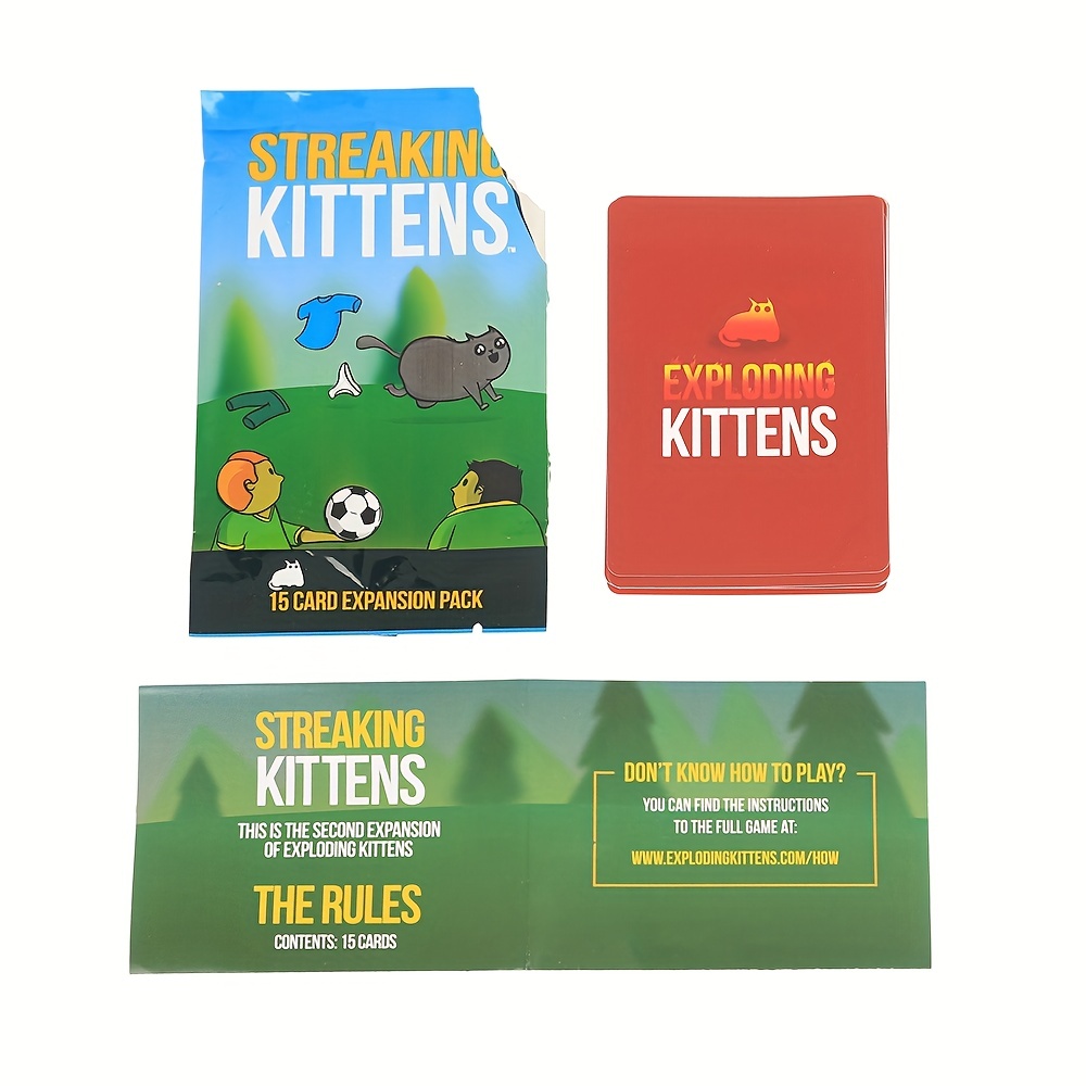 Jogo cartas exploding kittens streaking kittens expansao