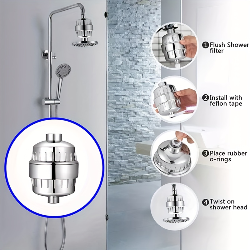 Tylola LongLasting Bathroom Sink Faucet Water Filter .Removes 99% Chlorine  Heavy Metals. Hard Water Softener. Kitchen Purifier. Relieve Dry