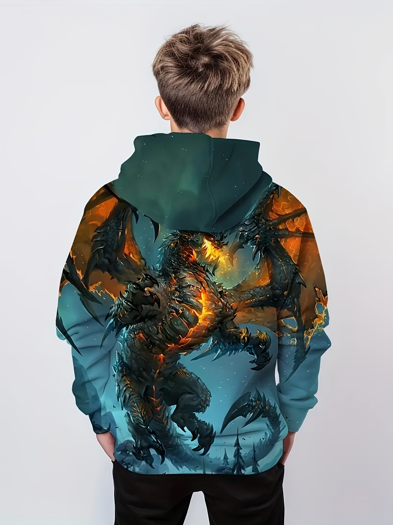 Dragon discount sleeve hoodie