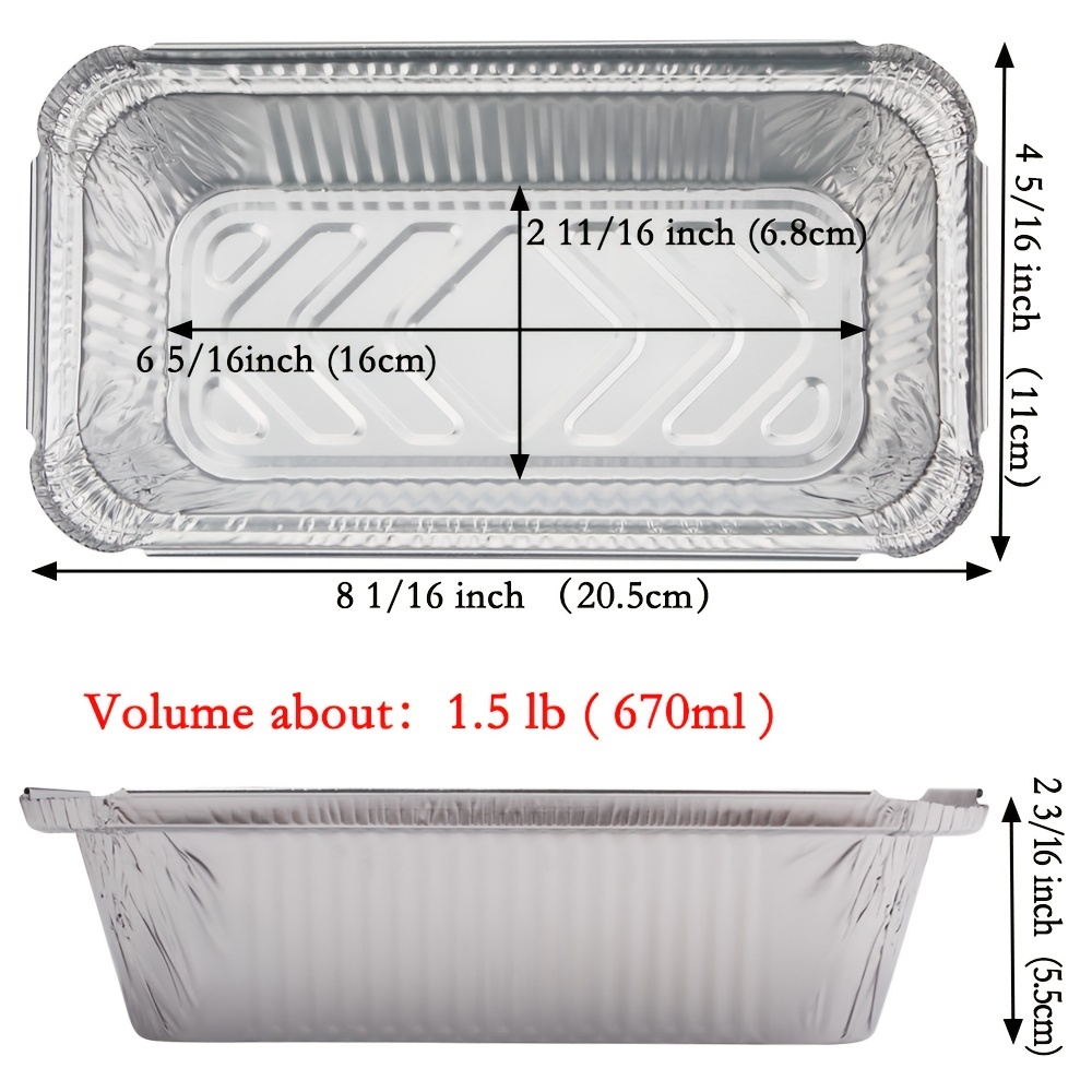20pcs Aluminum Foil Pans For Bread Loaf Baking Aluminum Foil - Temu