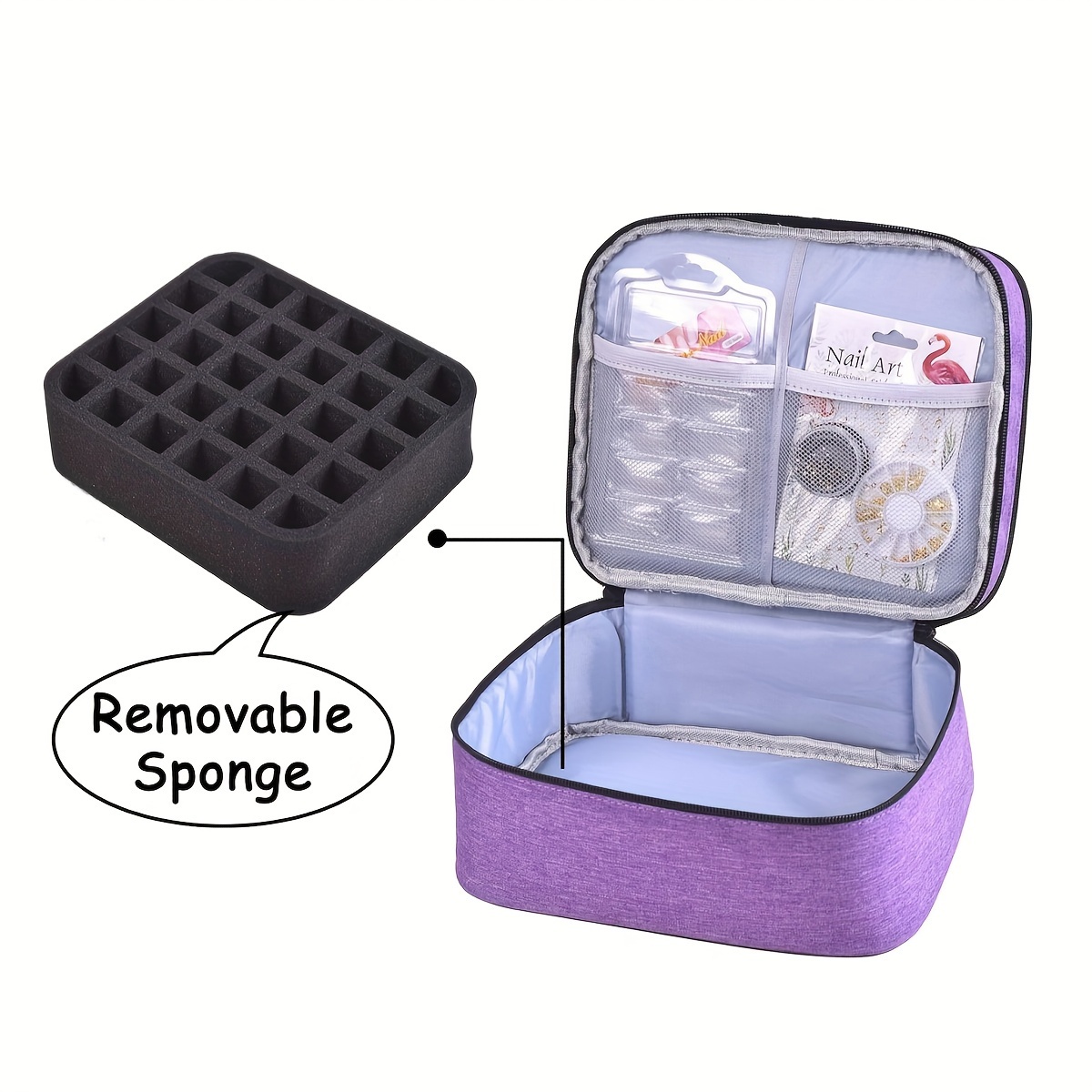 Nail Polish Storage Box Double layer Design Can Be Stored - Temu