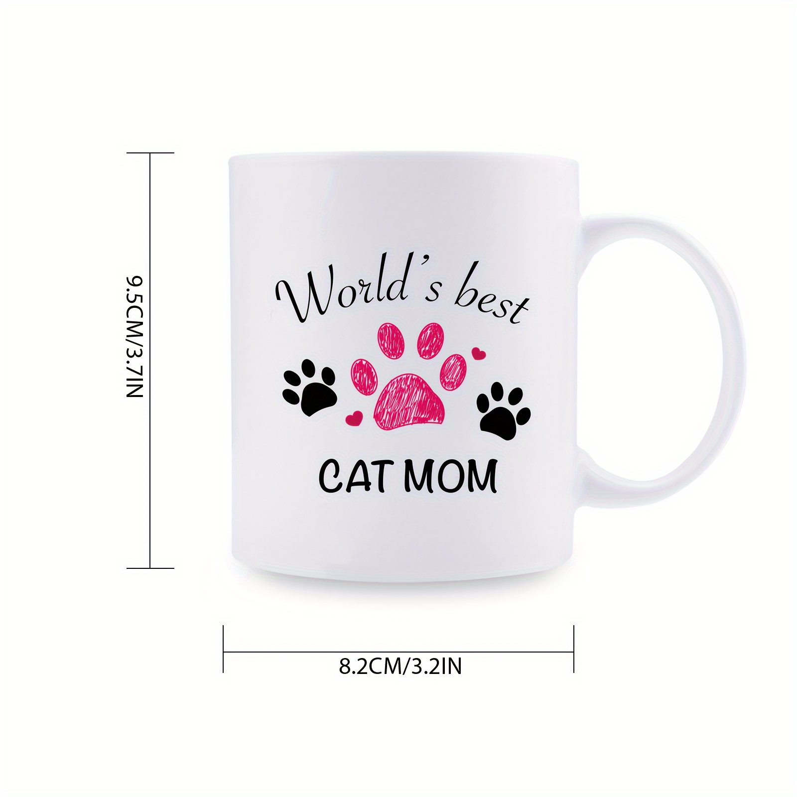 Taza personalizada de gato (2 gatos) de 11 onzas, taza de 15 onzas para  amantes de los gatos con avatar femenino, gatito, nombres, regalo