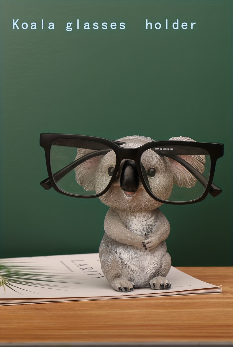 WAWICE Fun Eyeglass Holder Display Stands - Home Office Decorative Glasses  Accessories (Koala)