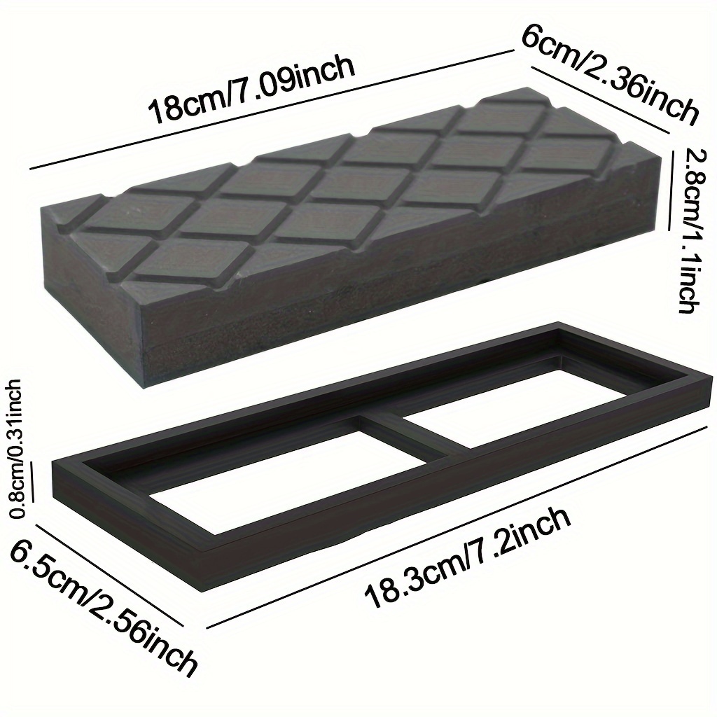 Image of Carbide Grooved 120/320 Grit Flattening Stone, Whetstone Flattening Tool, Sharpening Stone, Stone, Grooved Coarse Plate, Whetstone Knife Sharpener