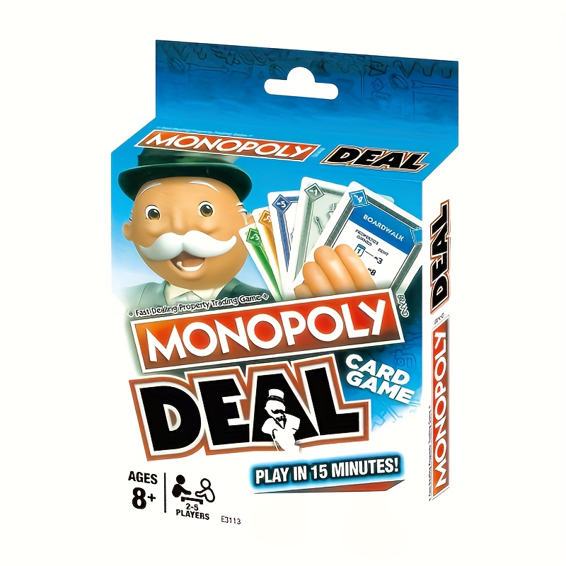 1pc Monopoly Deal Card Game: Classic Monopoly, Perfect For Holidays,  Parties, And Gatherings, Enjoy Monopoly Excitement In A Compact Form, Great  For F