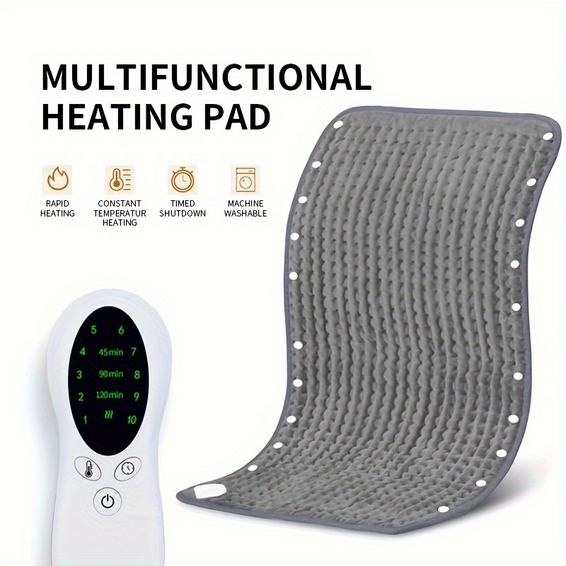 Calentador eléctrico de pies con masaje, vibración y calefacción, tela de  felpa suave y almohadilla de calentamiento rápido USB para mujeres y