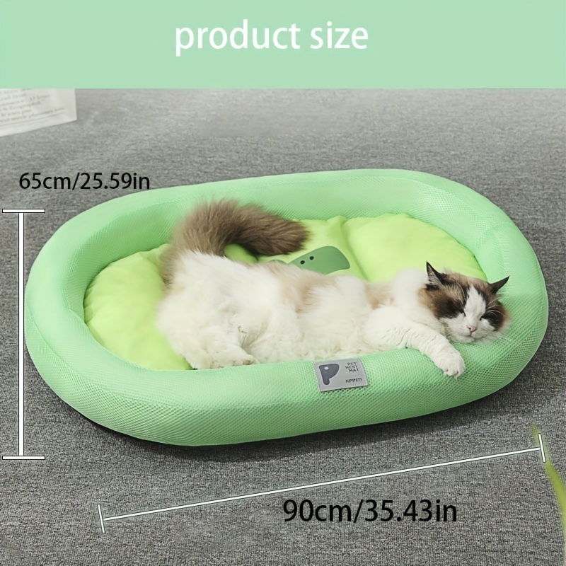 Pet Oval Shape Cat Bed Four Seasons Universal Oversized Temu Canada