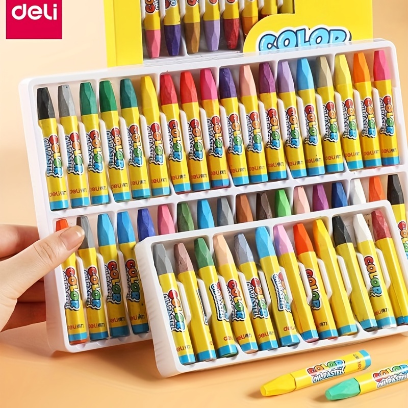 Cartoon Crayons For Kids 12/24 Colors Oil Pastel For Painting And