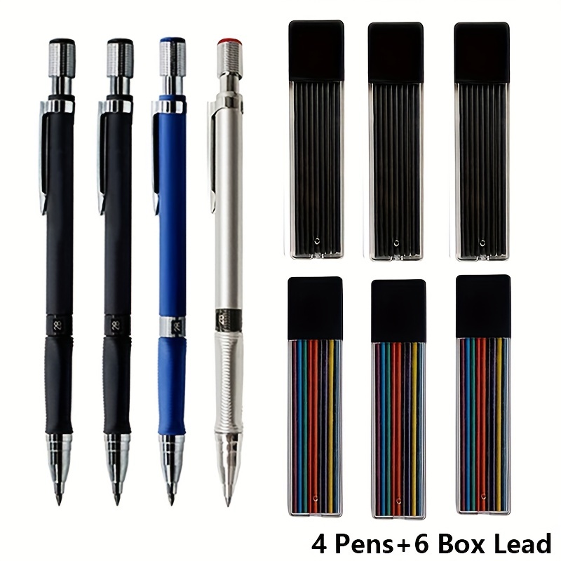 Crayon de Soudeur avec 6 PièCes SéRies Recharges Rondes, Marqueur de Crayon  MéCanique de 2,0