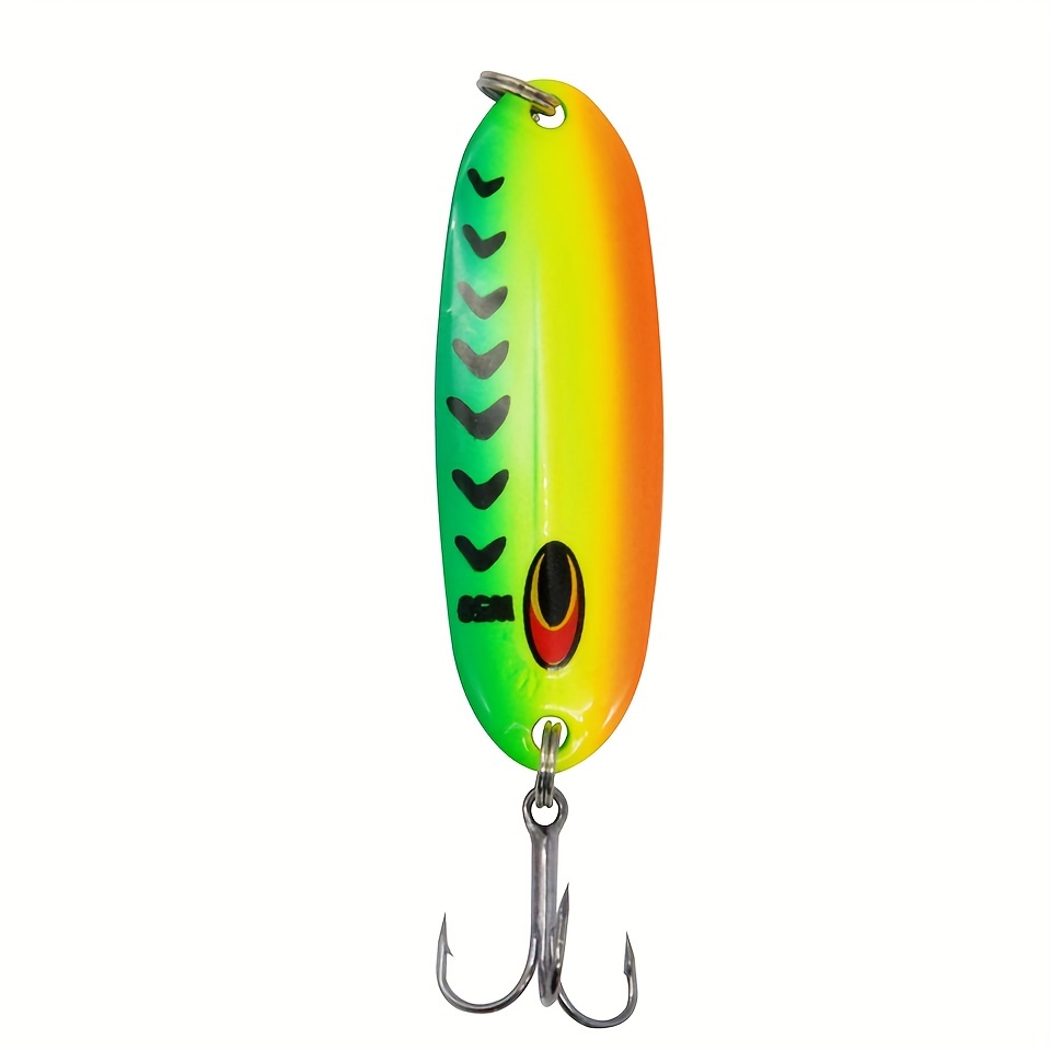 Colorful Spoon Lure Jig Fishing Lure Sequin Bait Treble Hook - Temu