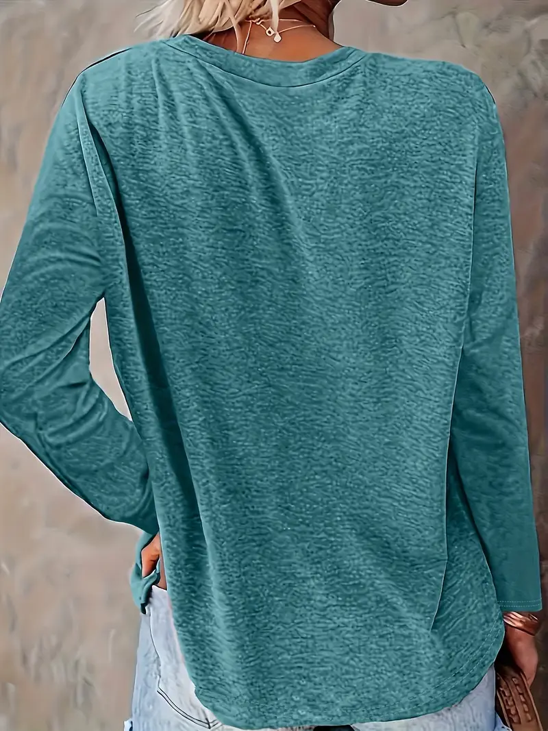 2023 spring autumn new arrival printed round neck loose long sleeve t shirt machine washable daily wear and home use spring fashion autumn clothing geometric print relaxed fit breathable fabric comfortable fabric basic top everyday wardrobe casual wearers Product details 1