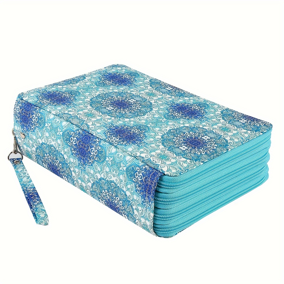 1pc Flowers Printed Storage Pencil Case, Holds 300 Pencils Or 200