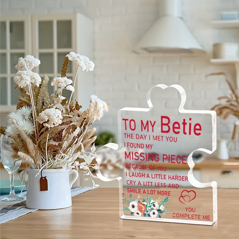 Best Friend Birthday Gifts For Women, Unique Bestie Gift Ideas, Bestfriend  Bff Work Bestie Friendship Gift For Female, Mothers Day Gifts, Acrylic  Decoration Sign, Room Decoration, Aesthetic Room Decor, Bedroom Decor 