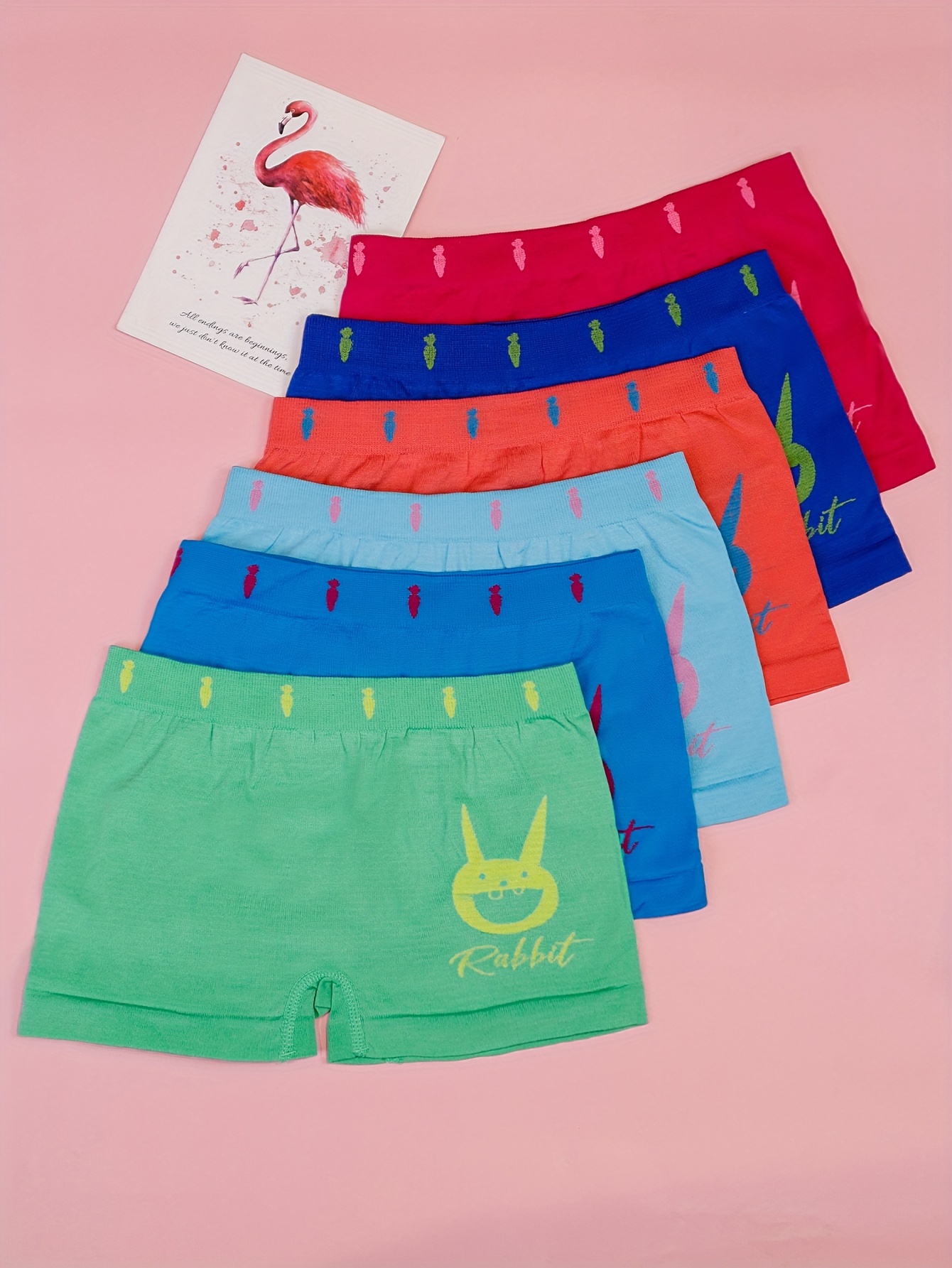 Girl's Comfy Boxer Briefs Rabbit Print Comfy Boy Shorts - Temu Philippines