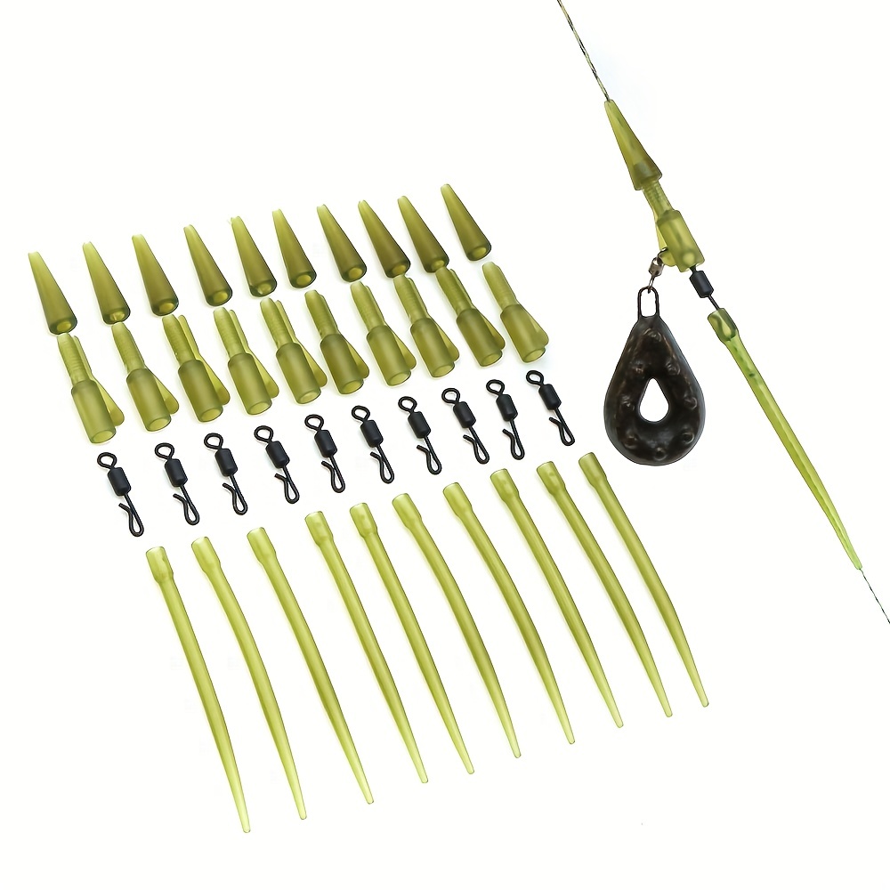 40PCS Carp Fishing Rigs Kit Carp Fishing Accessories Anti Tangle