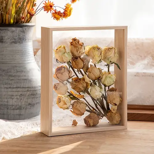 Pressed Flower Custom Picture Frame Dried Flower Frame Personalized  Christmas Gift Hanging Picture Frame Anniversary Gift for Her 