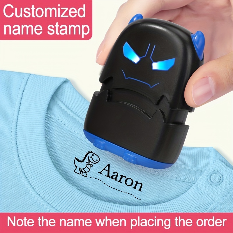 WAJIWA Personalized Name Stamp for Clothing Kids,Customized Kiddo Name  Stamp,The Kiddo Space Stamp Waterproof Perfect for School  Supplies,Shirts,Baby