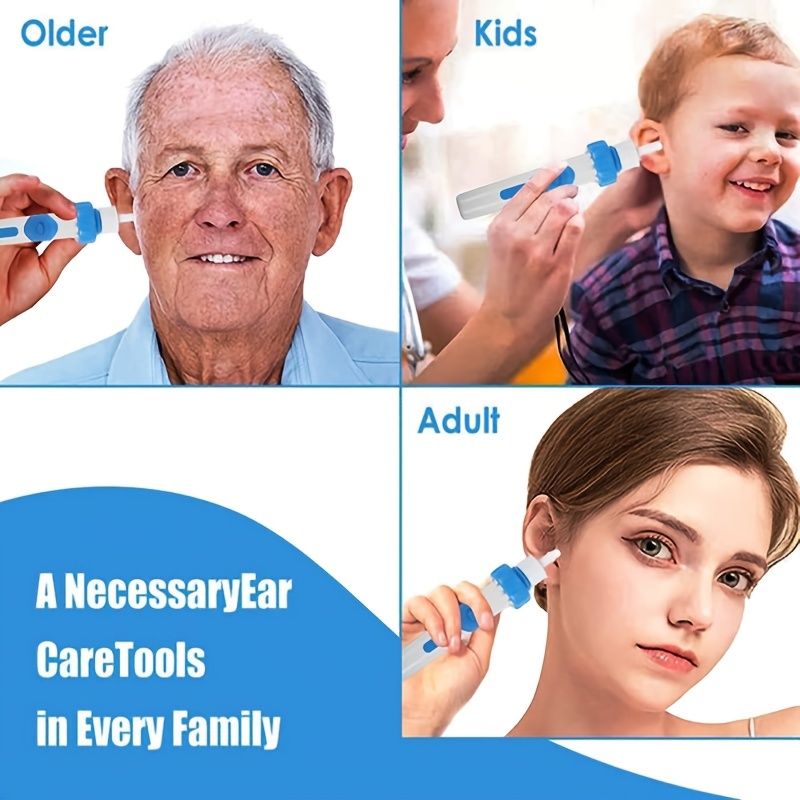 Niest Eléctrico de Limpieza de oídos 500ML, Limpiador Oidos Adultos con 4  Modos de Limpieza, 15 Puntas para los oídos y Recipiente para Recoger el