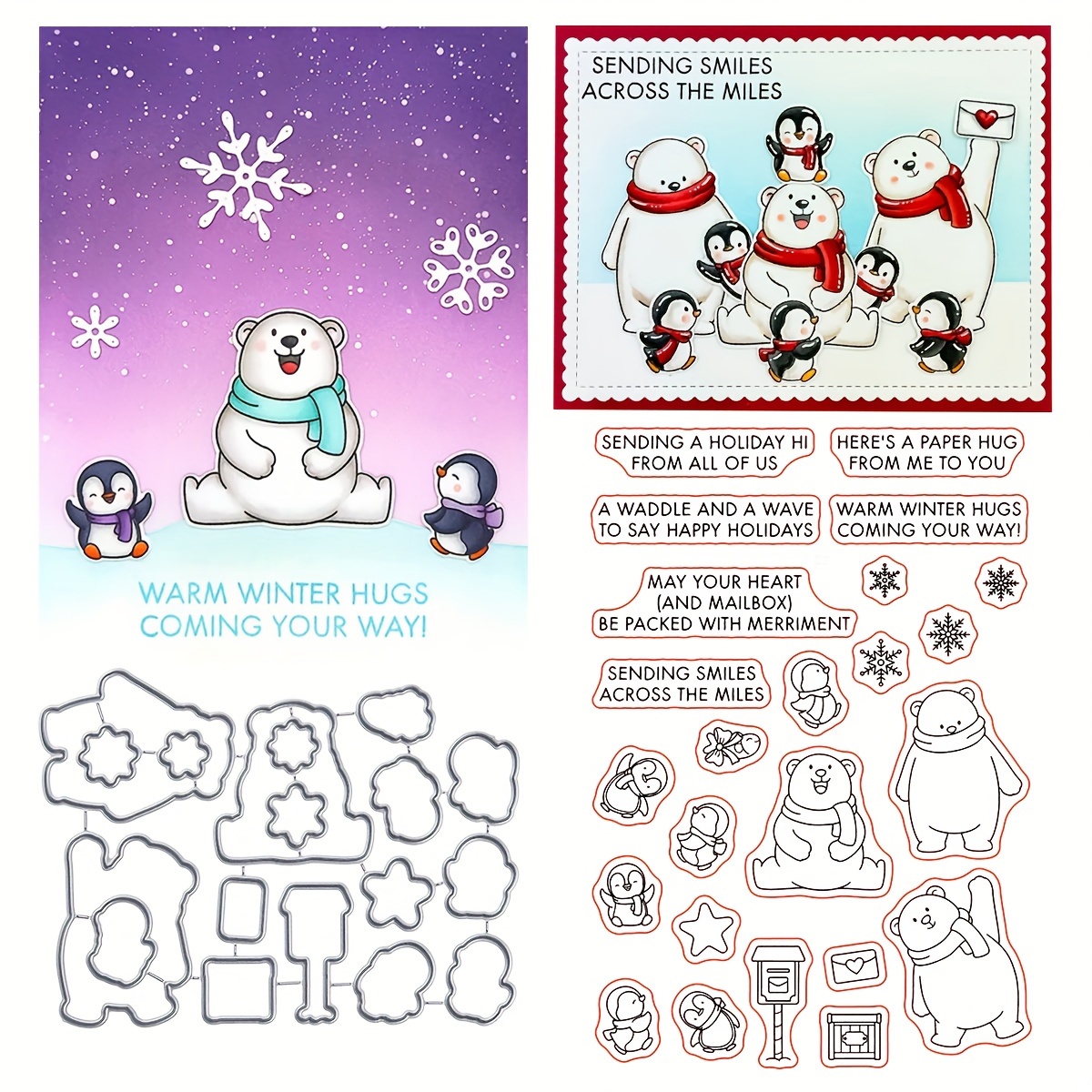 Winter Mailbox Silicone Clear Stamps For Diy Embossed Paper - Temu