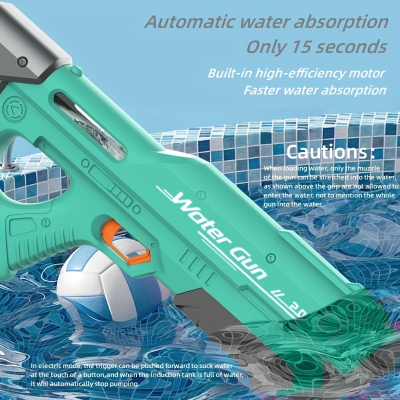 Water Gun Automatic Induction Water Absorbing Summer Electric Toy