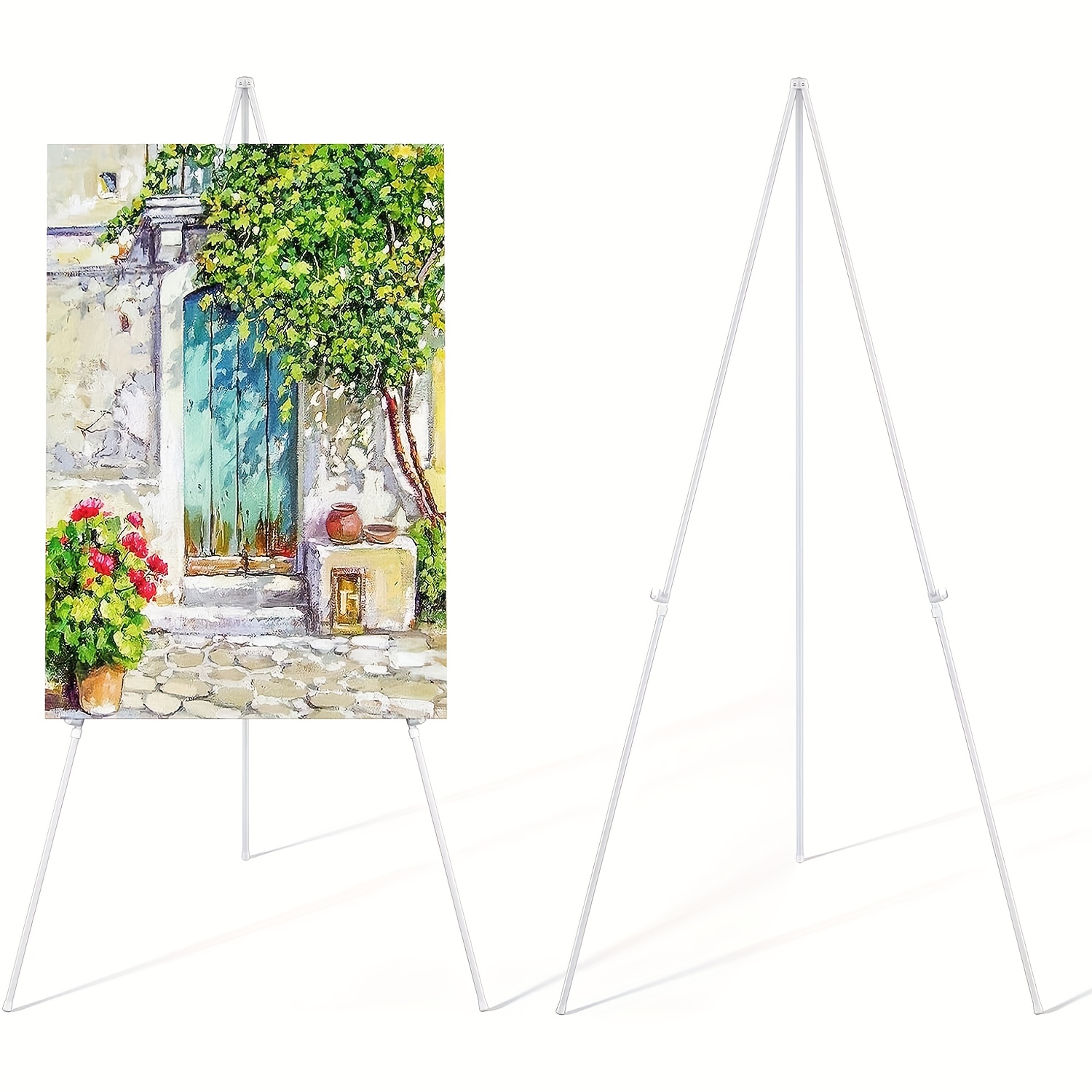 Floor Easels for Display,White/Black Painting Easels for Artist