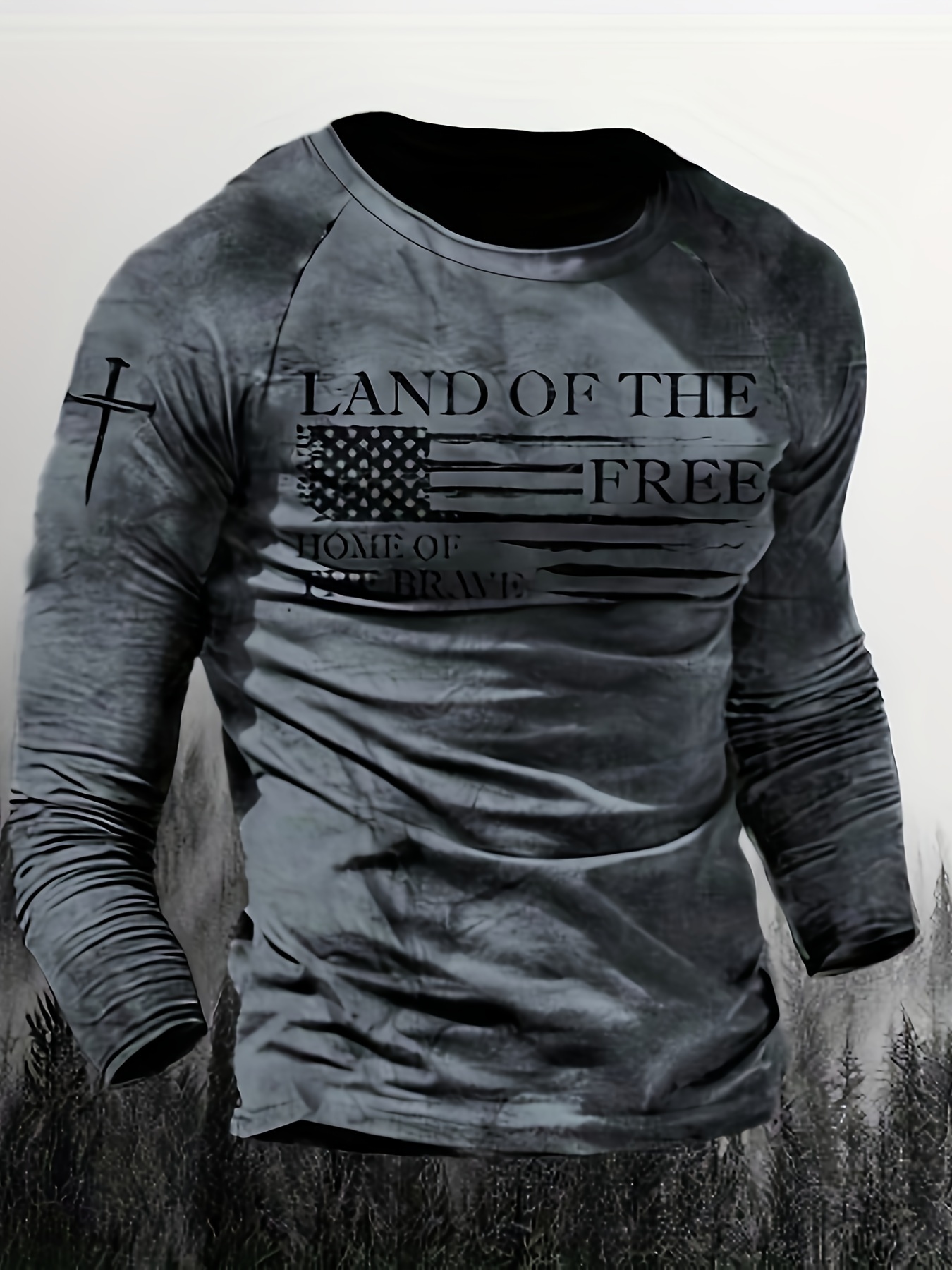 long sleeve flag shirts