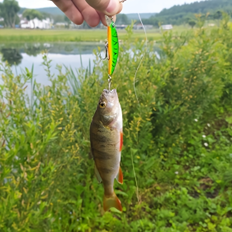 Juego Señuelos Pesca En Forma Pececillo Aparejos Pesca - Temu Chile