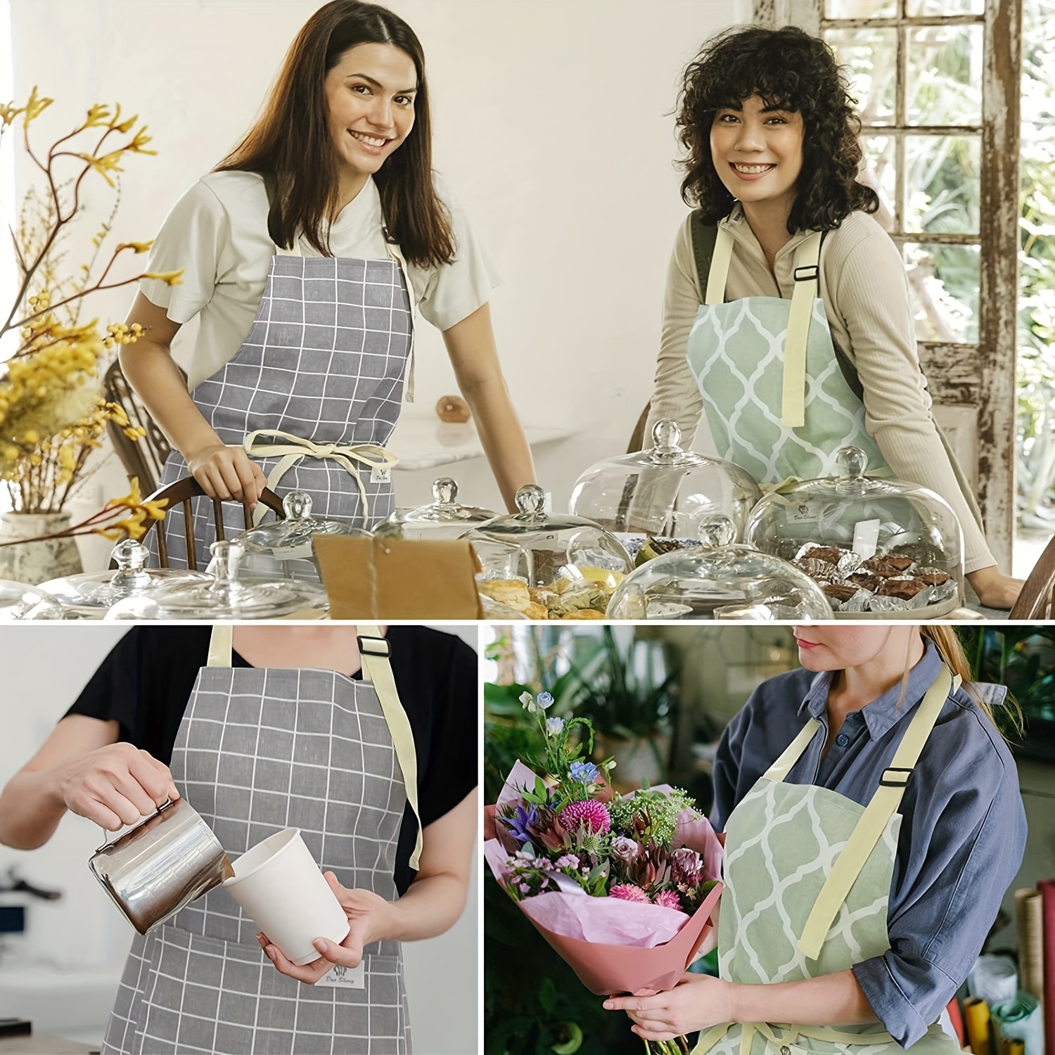 Tablier de Cuisine Etanche Réglable Avec Poches Cuisson à Domicile