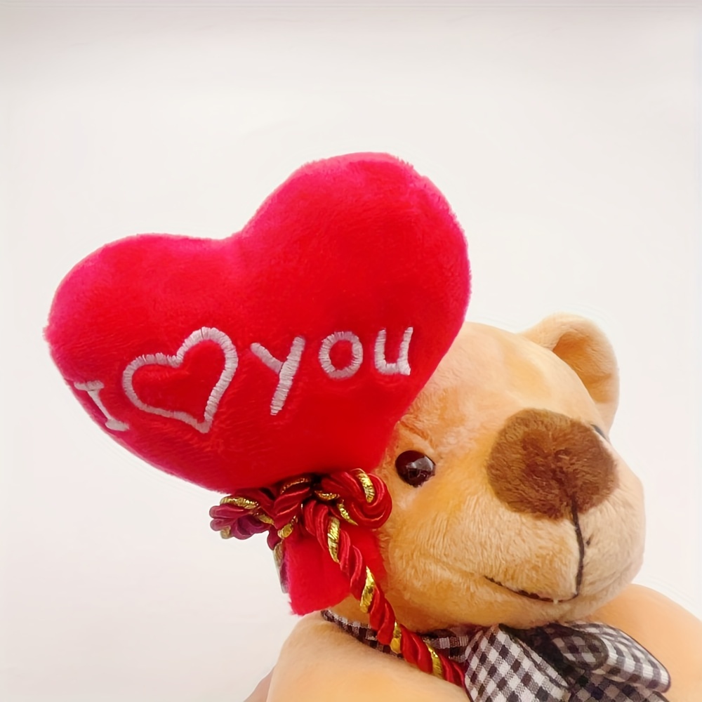 TLM Toys Ours Saint Valentin, Je t'aime Ours en Peluche avec Coeur