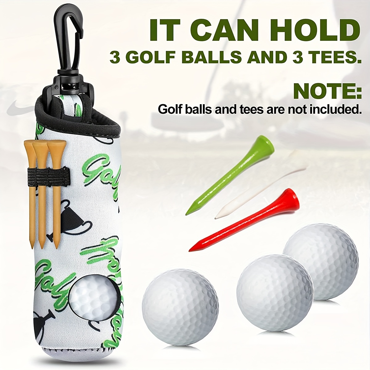 Leather Golf Tee Holder Golf Accessories Portable Golf Tees - Temu