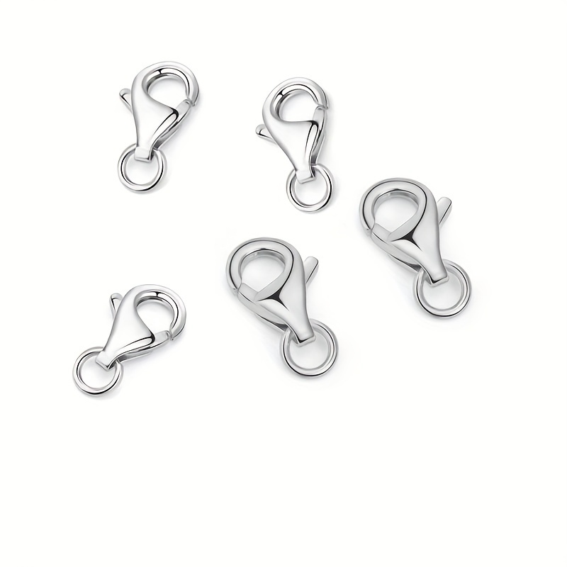 Silver Plated Lobster Clasps For Bracelets Necklaces Diy - Temu