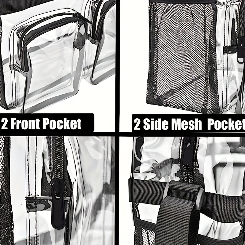 Transparent Mesh Pvc Crossbody Bag Handbag Waterproof - Temu