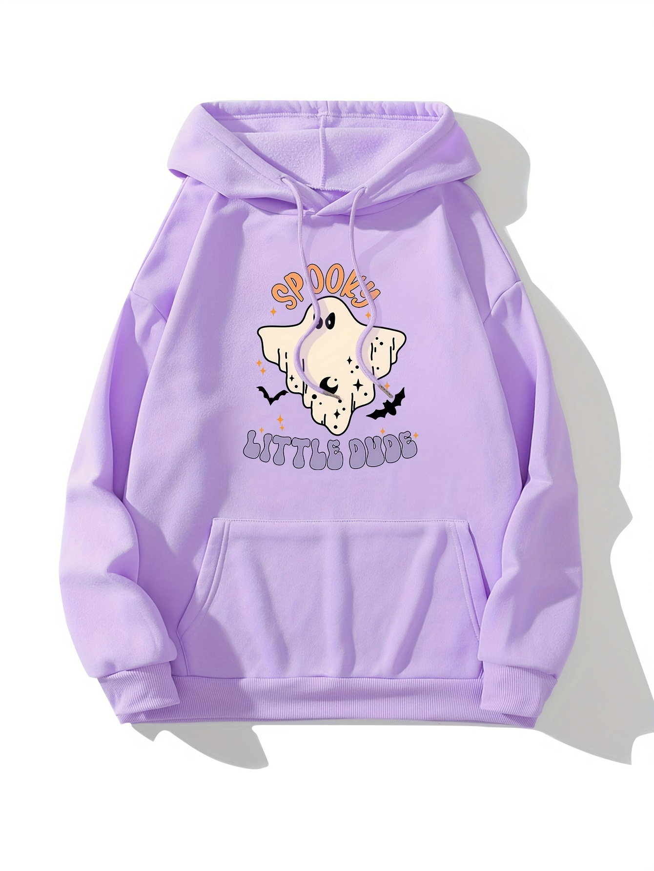 Plus Size Halloween Sweatshirt Women's Plus Cute Ghost - Temu