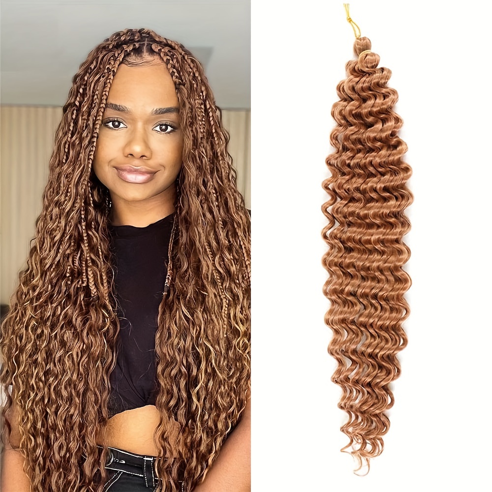 Synthetic Air CurlsLoose Wave Twist Crochet Hair Natural Crochet Braids  Ombre Braiding Hair Extensions For Women