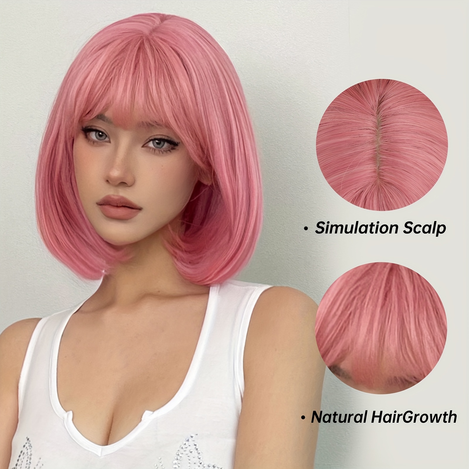 ボブウィッグ Amazon.co.jp: NSPSTT ショートヘア ボブ 白 シルバー 耐熱