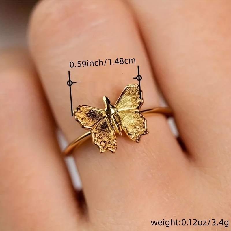 Anillo Antiestrés Mariposa - Happier Jewelry