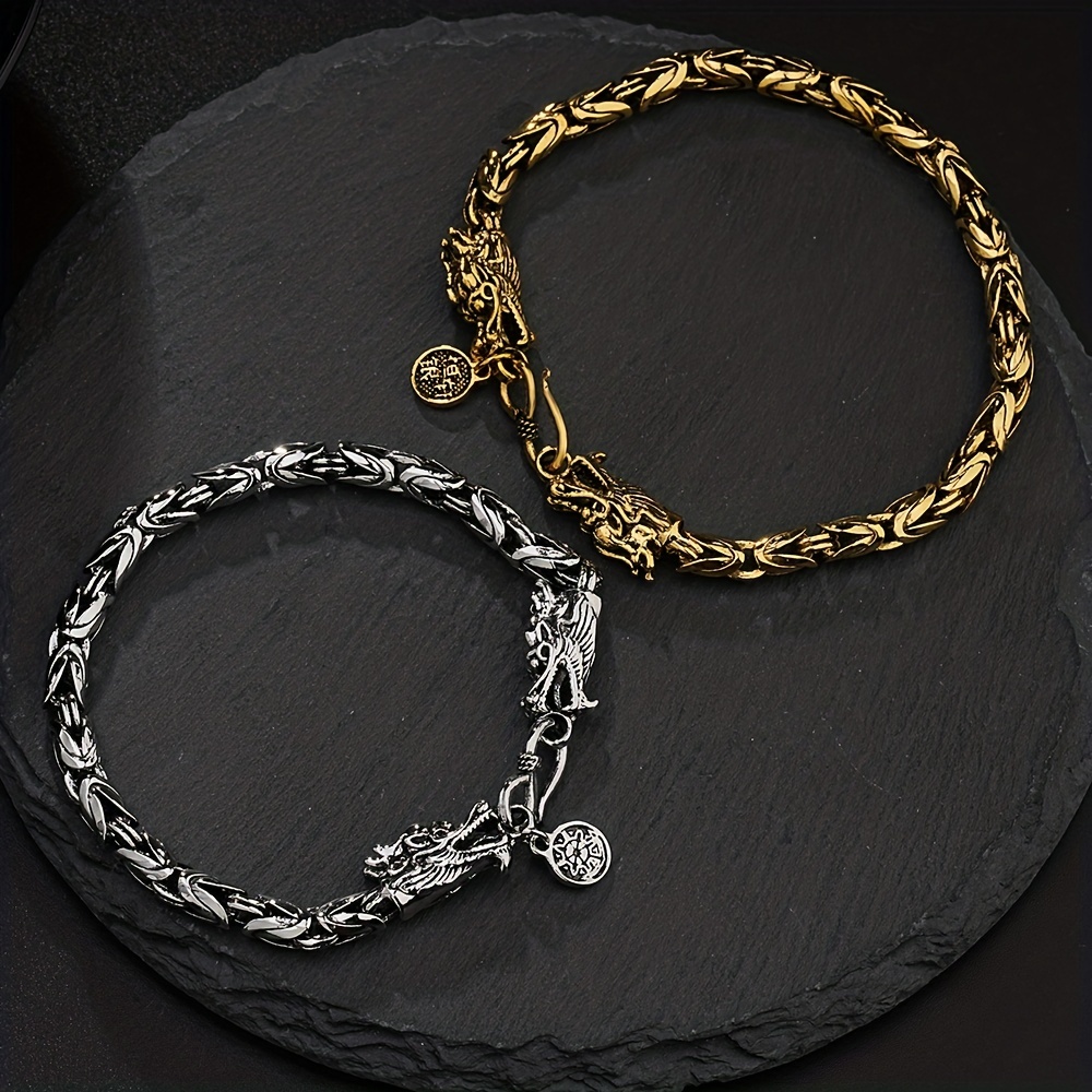 Men's Retro Dragon Bracelet
