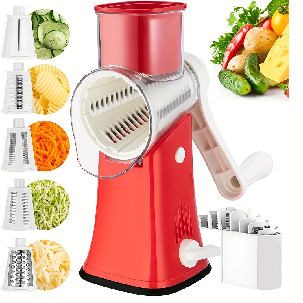 Manual Rotary Vegetable Cutter Cheese Grater Food Fruit Potato