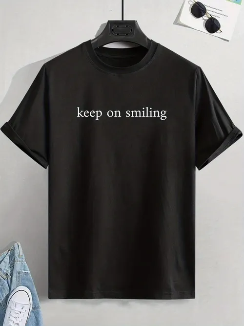 Keep Smiling T Shirts - Temu