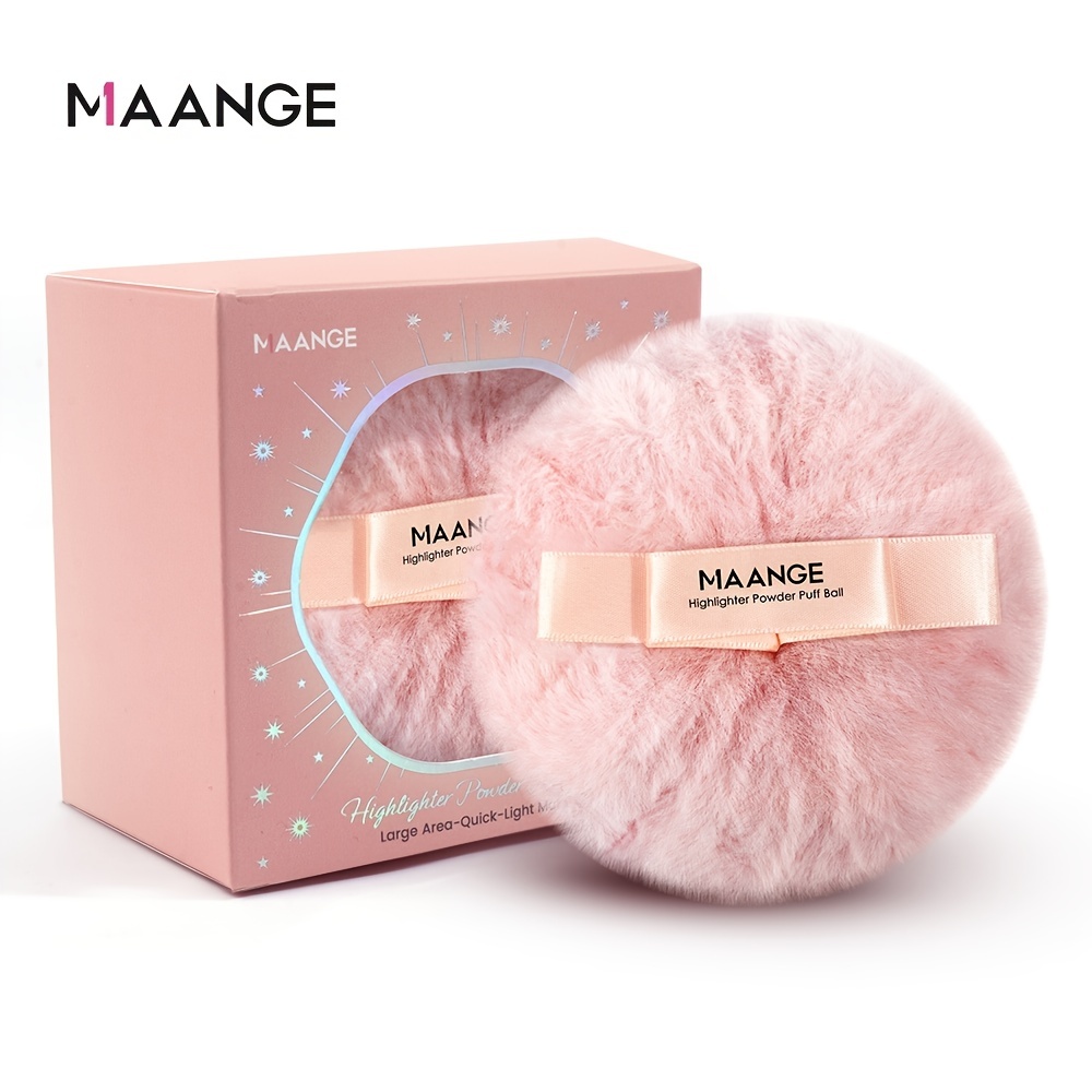 

Large Fluffy Powder Puff Jumbo Round Peach Shaped Body Powder Puff With Ribbon Portable Makeup Cosmetic Puff For Face Body