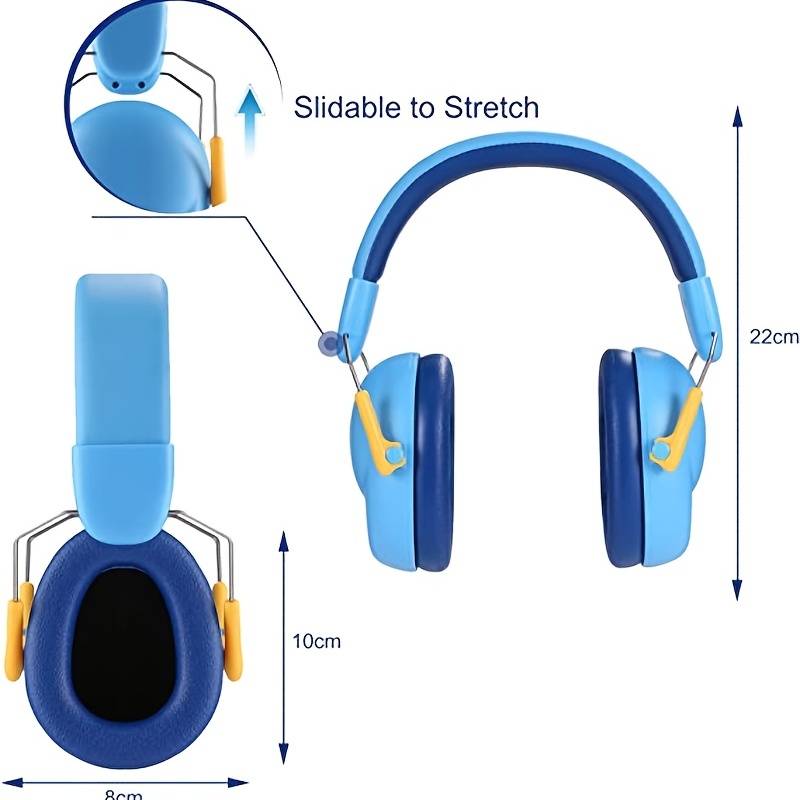 Noise Cancelling Kids Headphones 26db Ear Protection Earmuffs For Ages  Months To 14 Years Perfect For Parties, Concerts, And Fireworks (blue)  Temu Australia