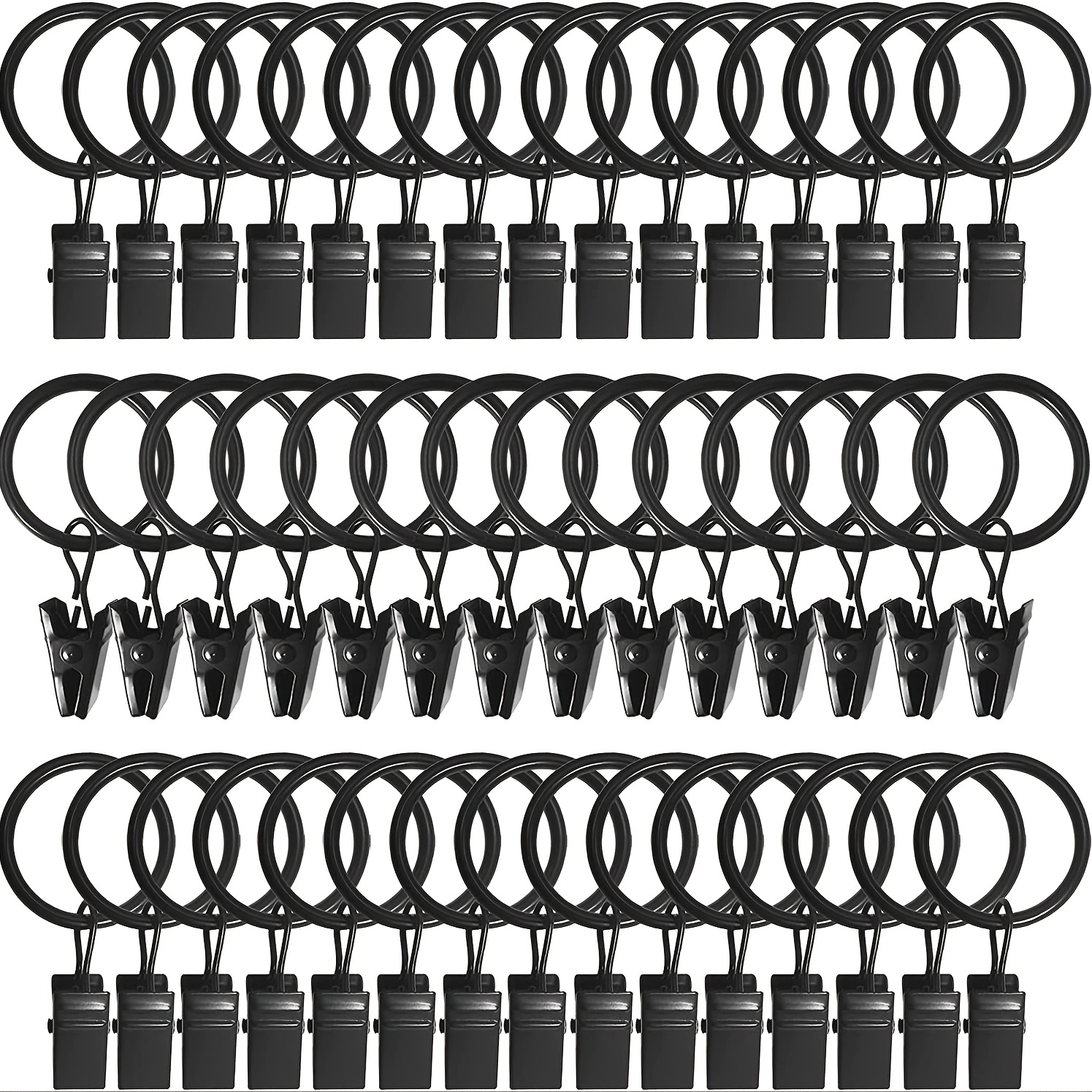 44 Pezzi Anelli Tende In Metallo Clip Ganci Tende Clip Clip - Temu Italy