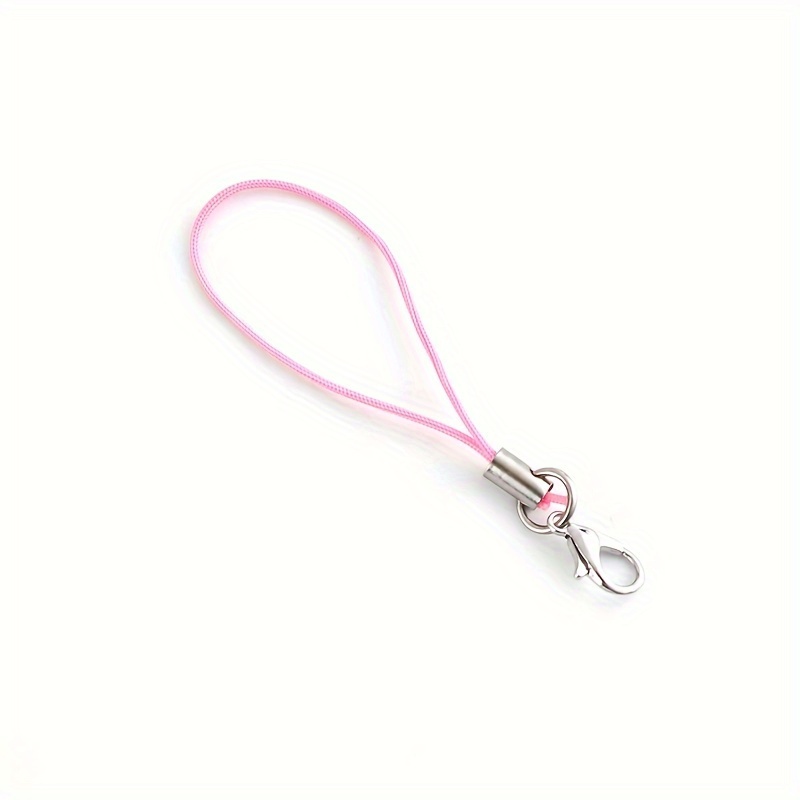 Keychain Strap Tone Split Ring Cord Colorful Polyester Cell - Temu