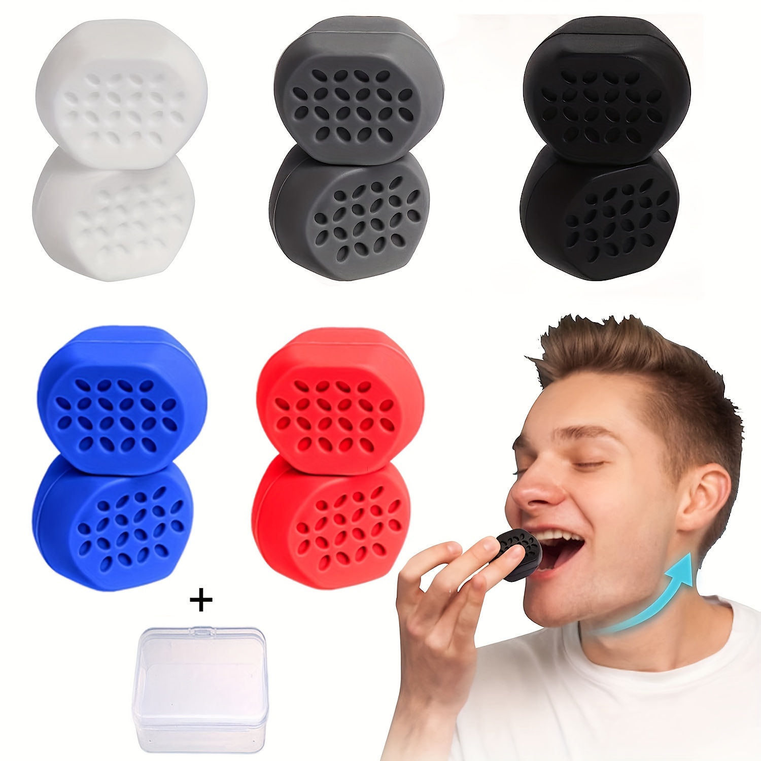 Cheap Jaw Trainer Silicone Facial Bite Muscle Chew Device Face Neck and Jaw  Trainer Training Ball