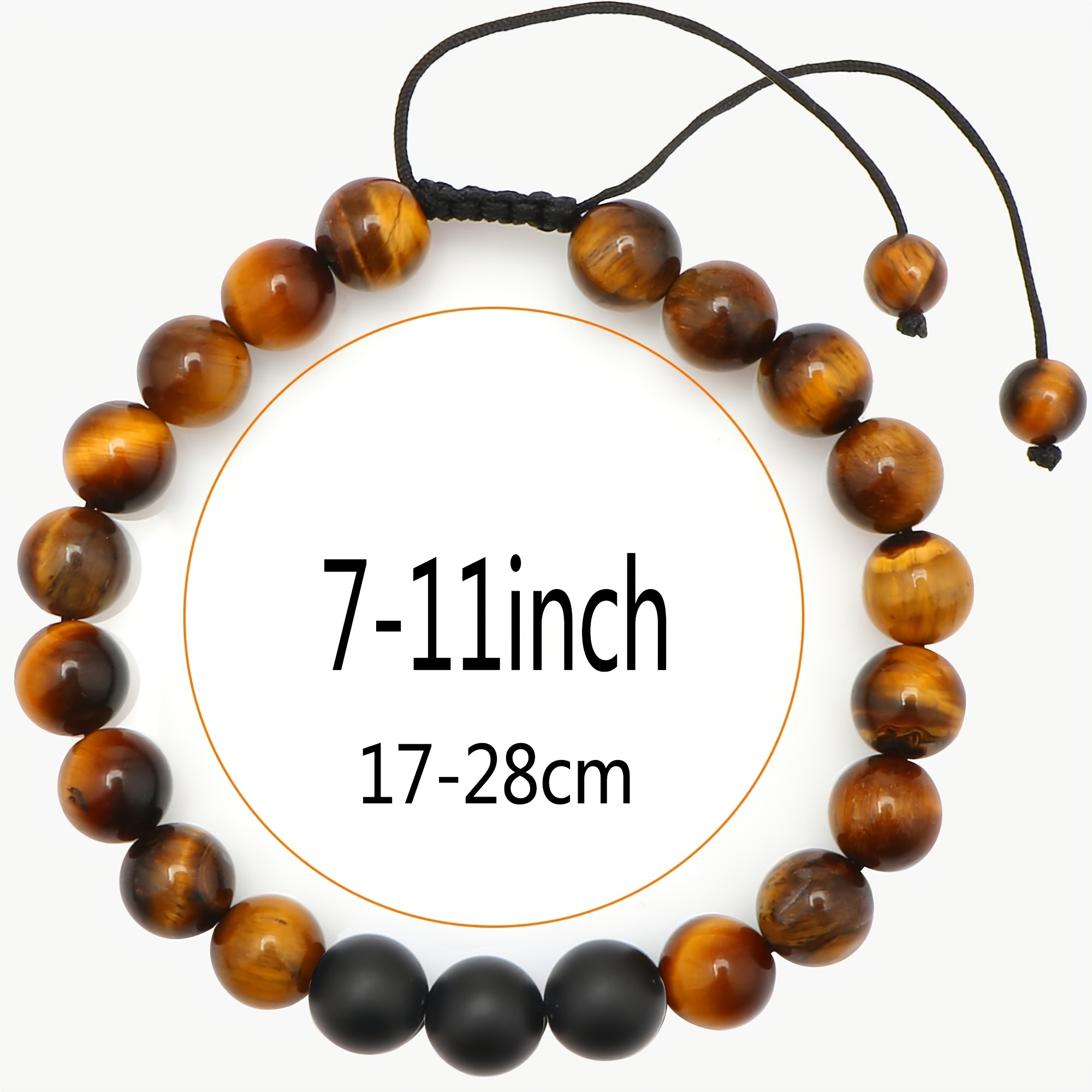 Anniversary Gifts for Him Boyfriend Birthday Gifts for Husband Fathes Day Tiger Eye Beaded Bracelets Men One Year Sentimental Meaningful Gifts