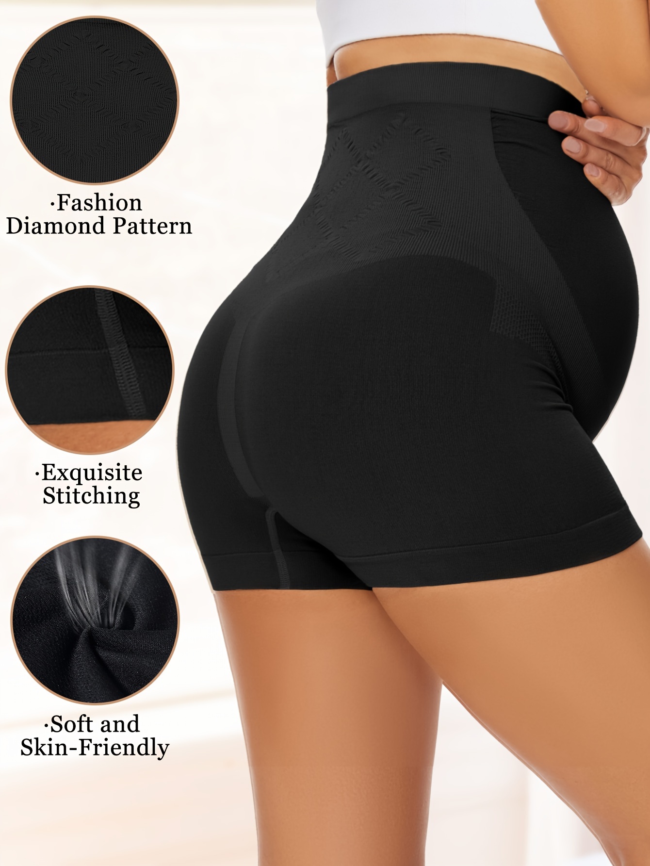 Boguish Maternity Panties Over Bump High Waist Seamless Pregnancy Underwear  With Belly Support Under Dress : : Clothing, Shoes & Accessories